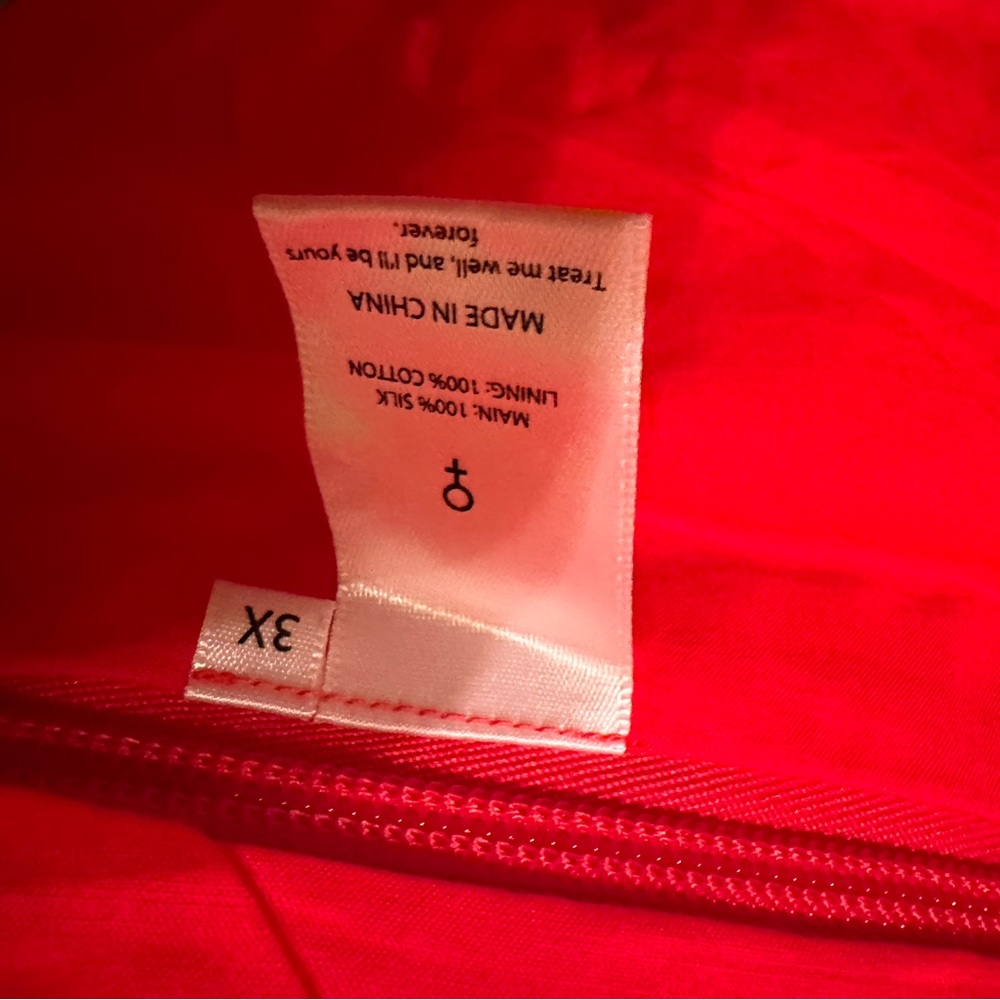 ❤️very Dior! Selkie Secret Admirer Silk Red Asymmetrical Skirt with White Lace - Picture 15 of 15